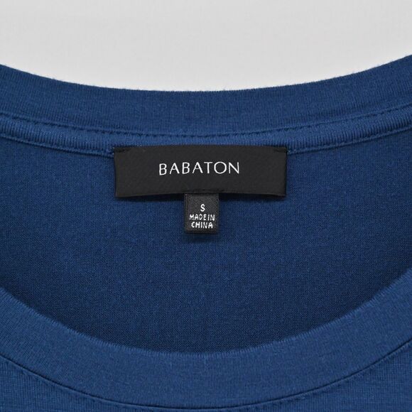 BABATON Dress Size S Aritzia Blue Scoop Neck Dolman Short‎ Sleeve Midi T Shirt - Picture 8 of 13